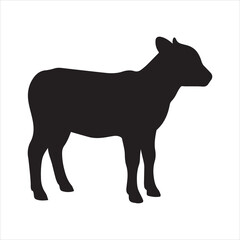 silhouette of a calf. © JOY RAY