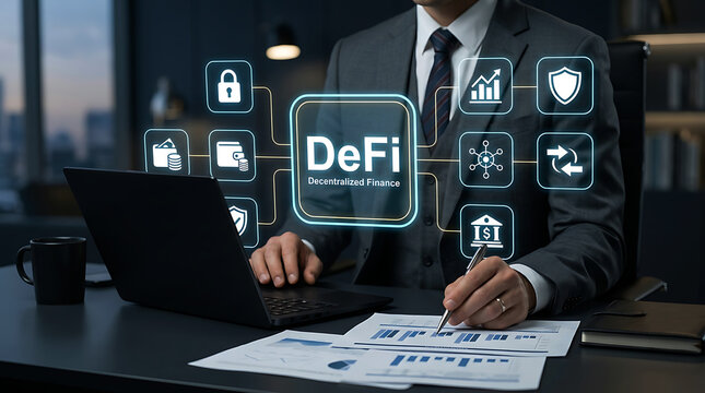 DeFi Decentralized Finance Interface