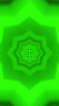 Vibrant green kaleidoscope patterns for mesmerizing visual effects