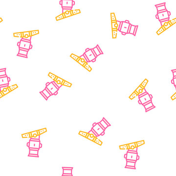 mortar weapon vector seamless pattern mortar weapon sign illustration