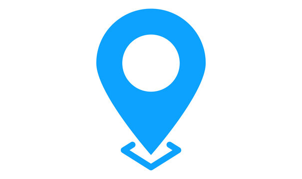 Map pin icon, Location marker icon, GPS icon, Pin symbol vector, Navigation icon