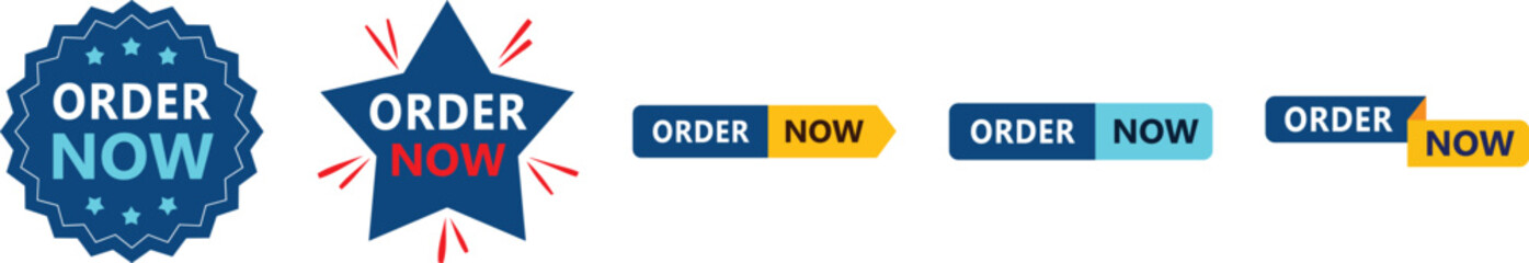 Order now call to action button set © Mukhlisur