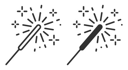 magic wand icon set with sparkle effect vector illustration on transparent background © gerik_a