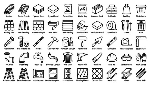 building, construction, materials, supplies, hardware, lumber, timber, drywall, roofing, flooring, window, door, cement, brick, adhesive, siding, metalprofile, insulation, screws, nails, blueprint, ou