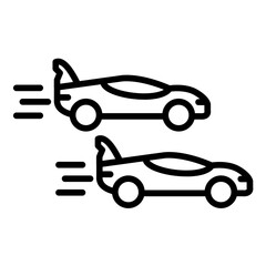 Obraz premium Racing Car Icon