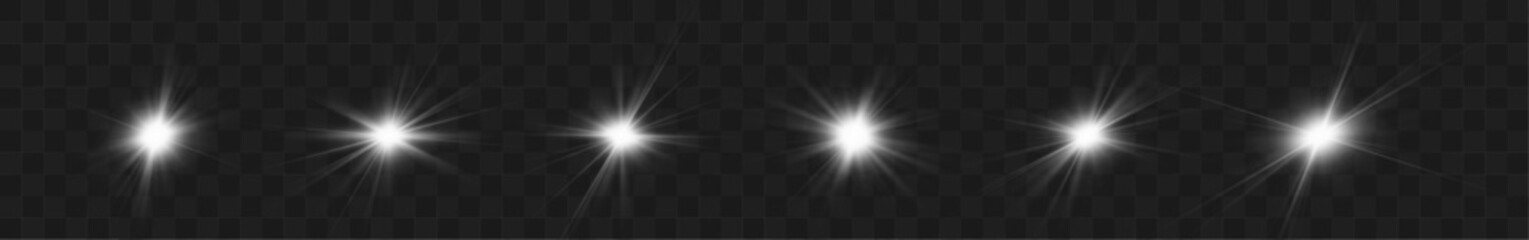 Transparent white glowing stars create an elegant constellation effect. Bright decorative lights add harmony and visual richness. Premium sparkling accents complete the sophisticated design. © lizaveta
