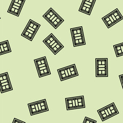 Fototapeta premium badminton court line seamless pattern badminton court thin line illustration