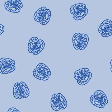 prion diseases line seamless pattern prion diseases thin line illustration
