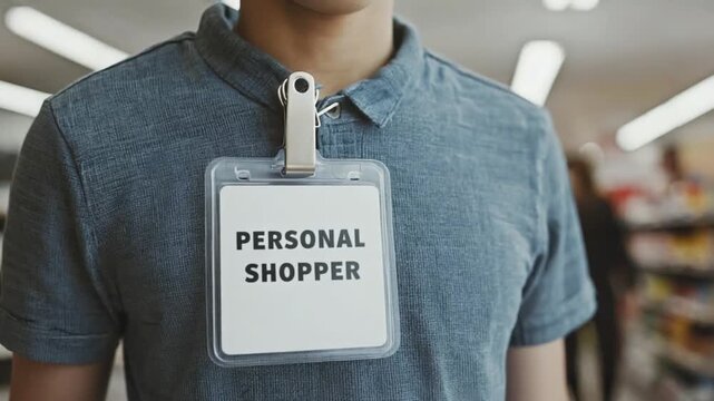 Personal Shopper in a store.