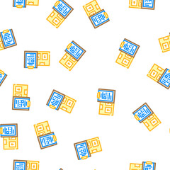 Fototapeta premium documents of import and export vector seamless pattern documents of import and export sign illustration