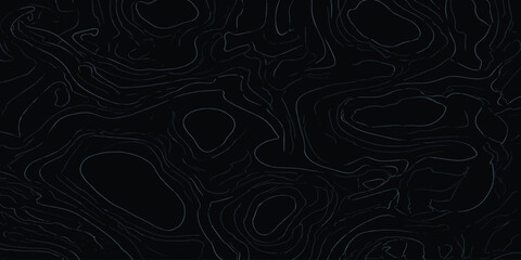 Dense topographical contour line map pattern in minimalist white on black with topography abstract geography elevation minimalist intricate structure navigation background geometric backdrop © MOHAMAD