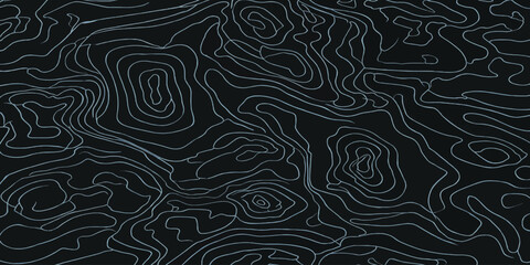 Intricate topographic contour map lines flowing pattern with topographic elevation abstract geography cartography navigation background geometry scientific visualization stylized minimalist © MOHAMAD