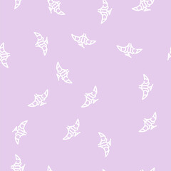 pterodactyl dinosaur line seamless pattern pterodactyl dinosaur thin line illustration © sevector
