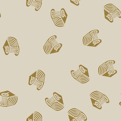 Fototapeta premium faster than light travel unsolved mystery glyph vector seamless pattern. faster than light travel unsolved mystery thin illustration