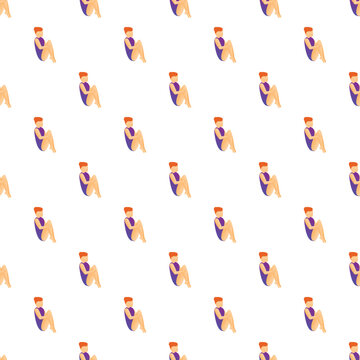 Woman exercising creating a repeating pattern design