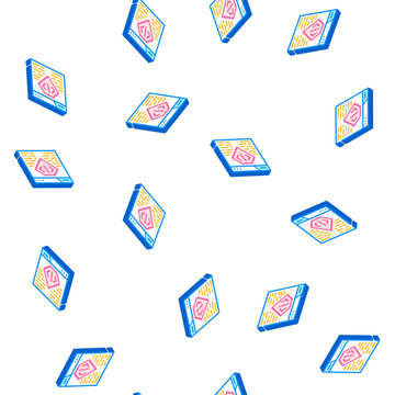 coding seo optimization isometric seamless pattern. coding seo optimization sign illustration