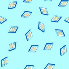 Fototapeta premium rss feed news media isometric seamless pattern. rss feed news media sign illustration