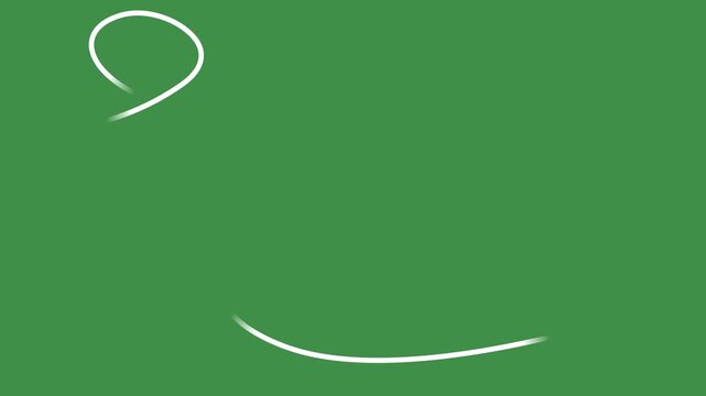 Hand Drawn Speed Lines Effect Animation Wind Elements On Green Screen