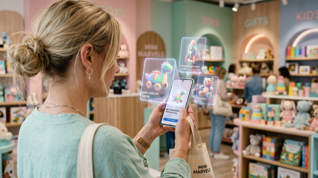 
Augmented Reality Shopping Experience in Modern Toy Store