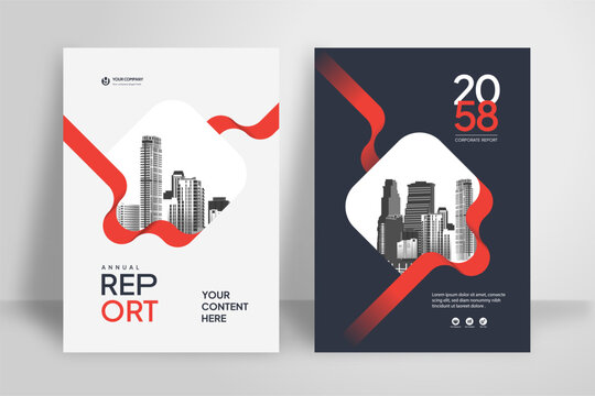 City Background Business Book Cover Design Template