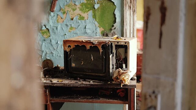 Heat twisted household objects reveal traces of interrupted life