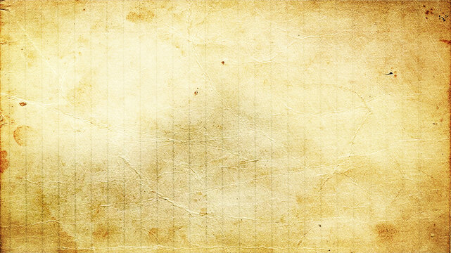Old weathered vintage paper texture background with stained edges and faint grid lines for creative projects