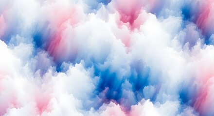 Fototapeta premium Colorful fluffy clouds in pastel shades.