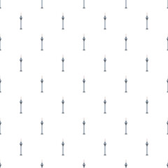 Berlin tv tower forming a seamless repeating pattern against a white background © nsit0108
