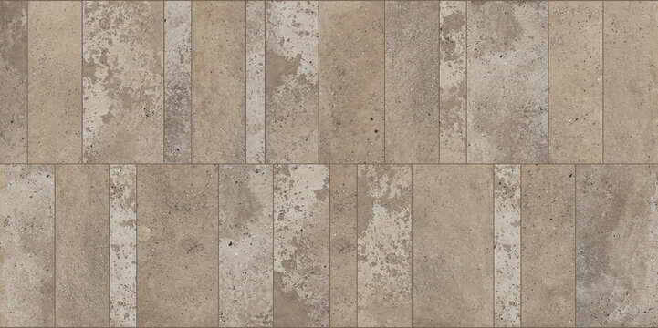 Rustic travertine stone wall tiles, weathered beige limestone masonry texture, natural earth tone marble block pattern for architectural backgrounds