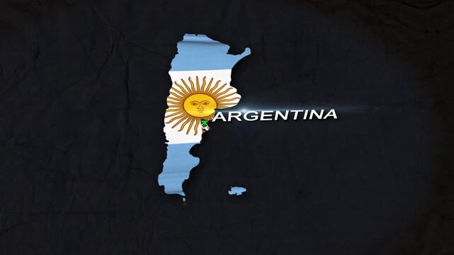 Argentina Map Animation 4K