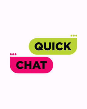 Quick Chat Modern Speech Bubble Icons for UI Design