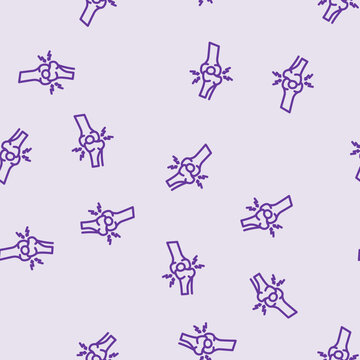 joint dislocation fracture injury line seamless pattern joint dislocation fracture injury thin line illustration