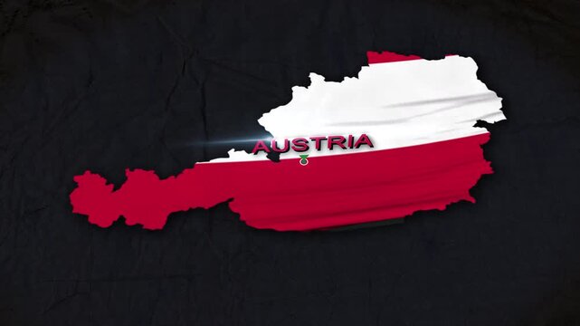 Austria Map Animation 4K