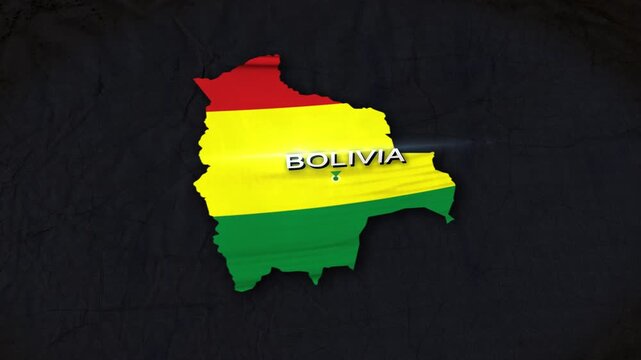 Bolivia Map Animation 4K