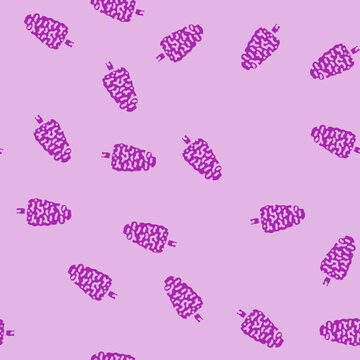 kauri tree jungle amazon glyph vector seamless pattern. kauri tree jungle amazon thin illustration