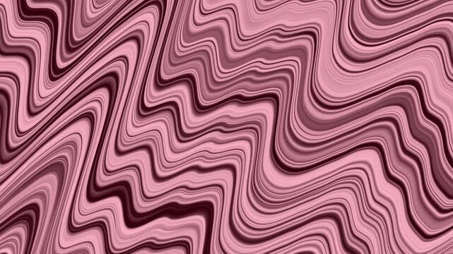 Trendy Blush Pink Linear Topography Retro Mauve Ribbon Vector Wave Pattern Asset Loop