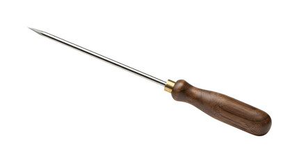 Fototapeta premium A wood handled saw with a metal blade.