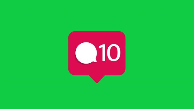 10 Comments Social Media Notification Bubble Animation
