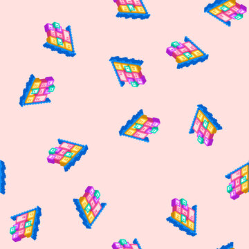 timeboxing time management isometric seamless pattern. timeboxing time management sign illustration