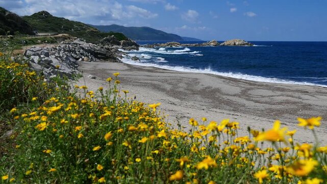 Korsika, Strand von Liamone.