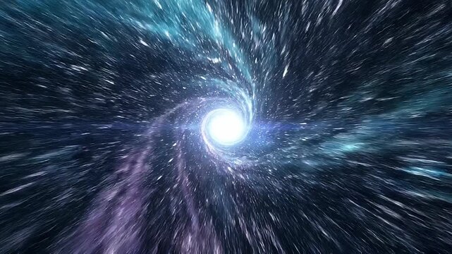 Spiral galaxy with bright core in deep space showing stars and cosmic dust in vibrant colors