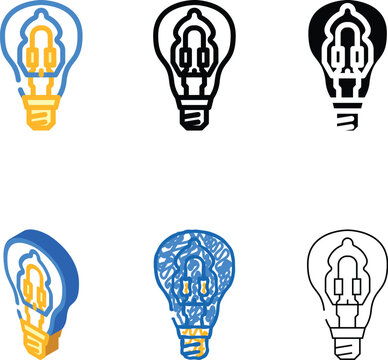 halogen modern light bulb color icon vector. halogen light bulb sign. isolated symbol illustration