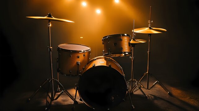 drum kit on stage