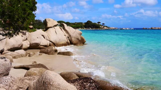 Korsika, am Strand von Santa Giulia.