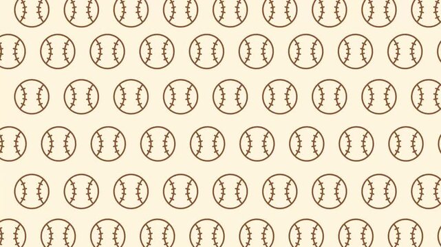Seamless Baseball Pattern - A Classic Sports Background for Your Creative Projects.
