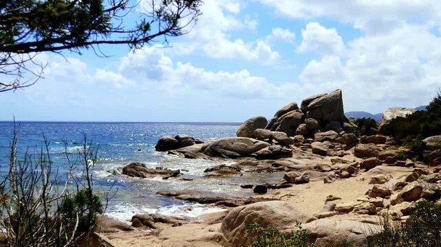 Korsika, am Strand von Tamaricciu.