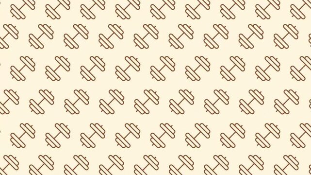 Seamless Dumbbell Pattern for Fitness and Workout Backgrounds.