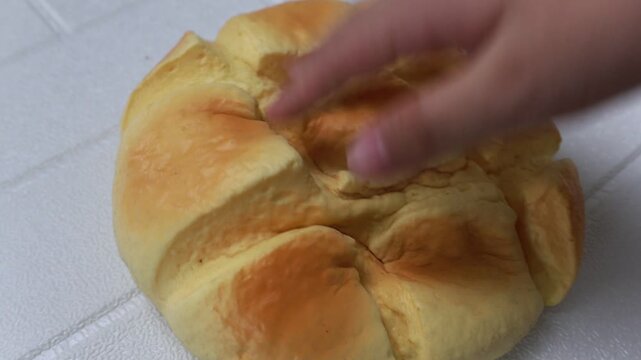 Relaxing Squishy Toy Being Squeezed and Slowly Expanding