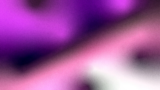 Gradient background displays a soft blend of magenta and violet tones with a subtle film grain effect that adds depth to the abstract composition.