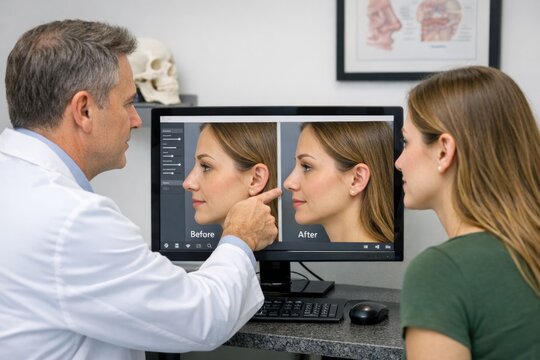 A couple reviewing a computer screen together